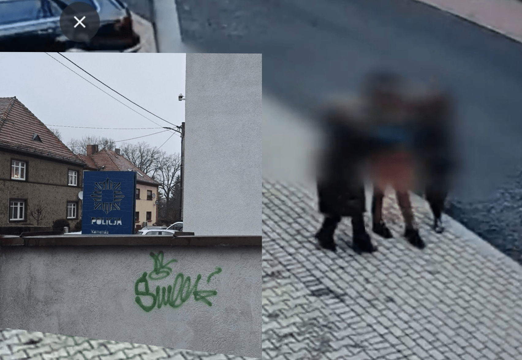 Malował mur… przed nosem policji. Legniczanin wpadł na gorącym uczynku w Lubaniu