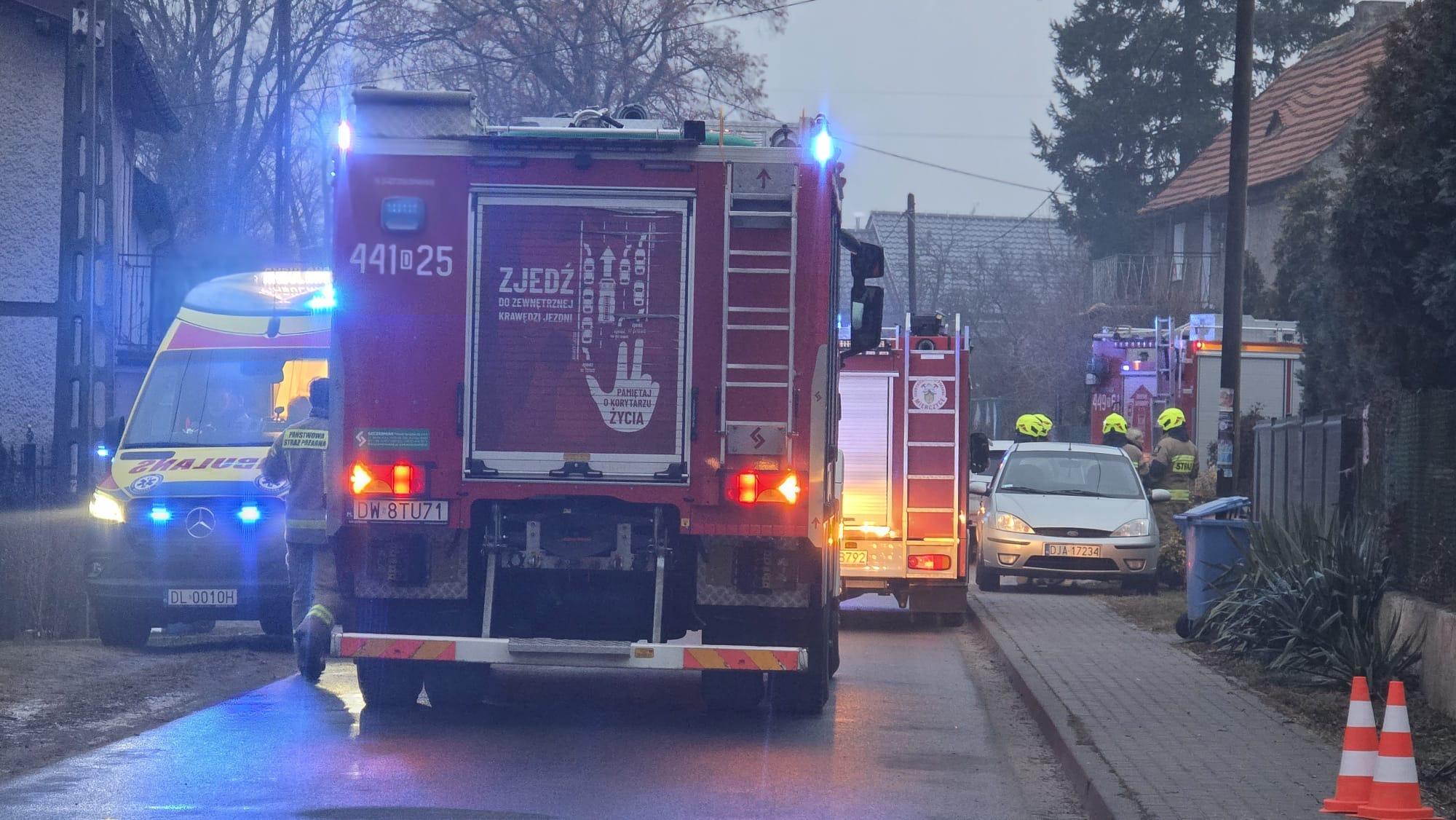 Zapaliła się wieża. Sześć osób ewakuowanych, w tym dwuletnie dziecko
