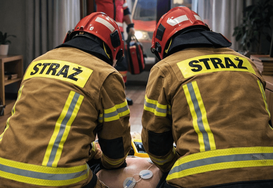 Stanęło serce 63-latka. Strażacy przywrócili mu życie! Dramatyczna akcja ratunkowa