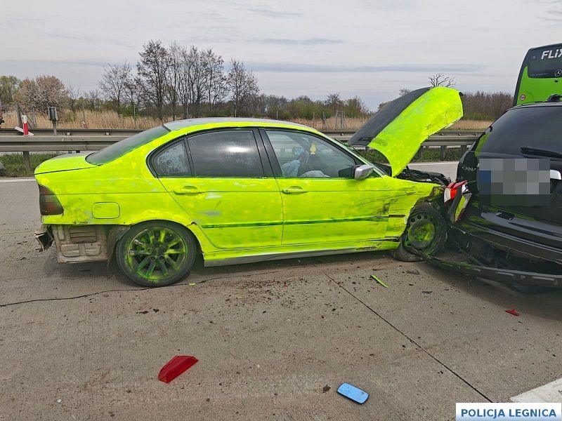 Policyjny pościg ulicami Legnicy i autostradą A4. Padł strzał [ZDJĘCIA]