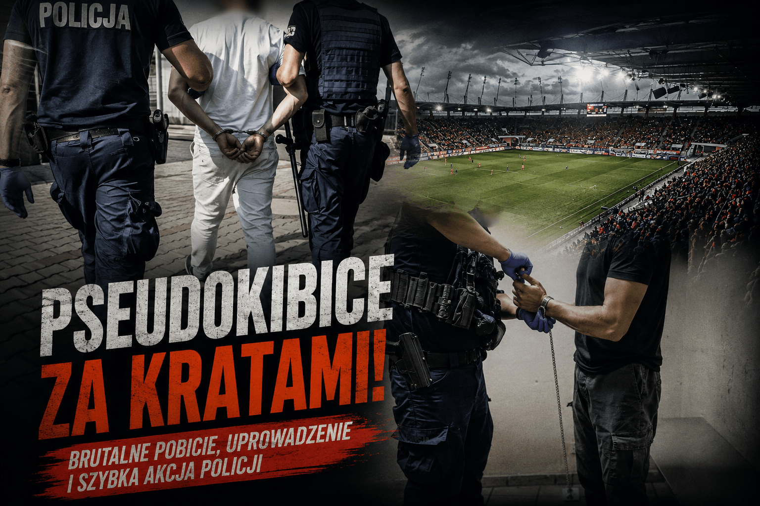 Pseudokibice Zagłębia Lubin za kratami. Pobicie z użyciem niebezpiecznego narzędzia i uprowadzenie
