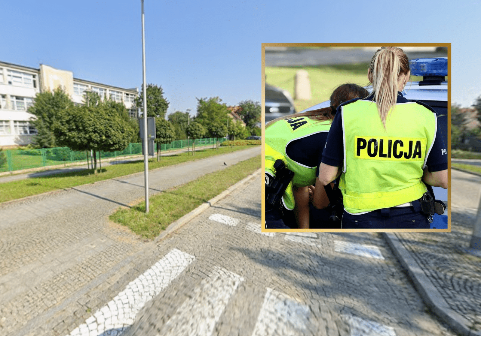 Zajechał drogę pieszemu na pasach przy szkole. Był po alkoholu