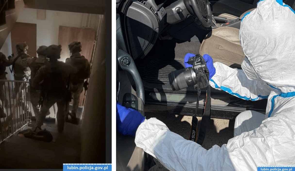 Ukradli szafę pancerną z bronią. Kontrterroryści weszli do mieszkań w powiecie legnickim